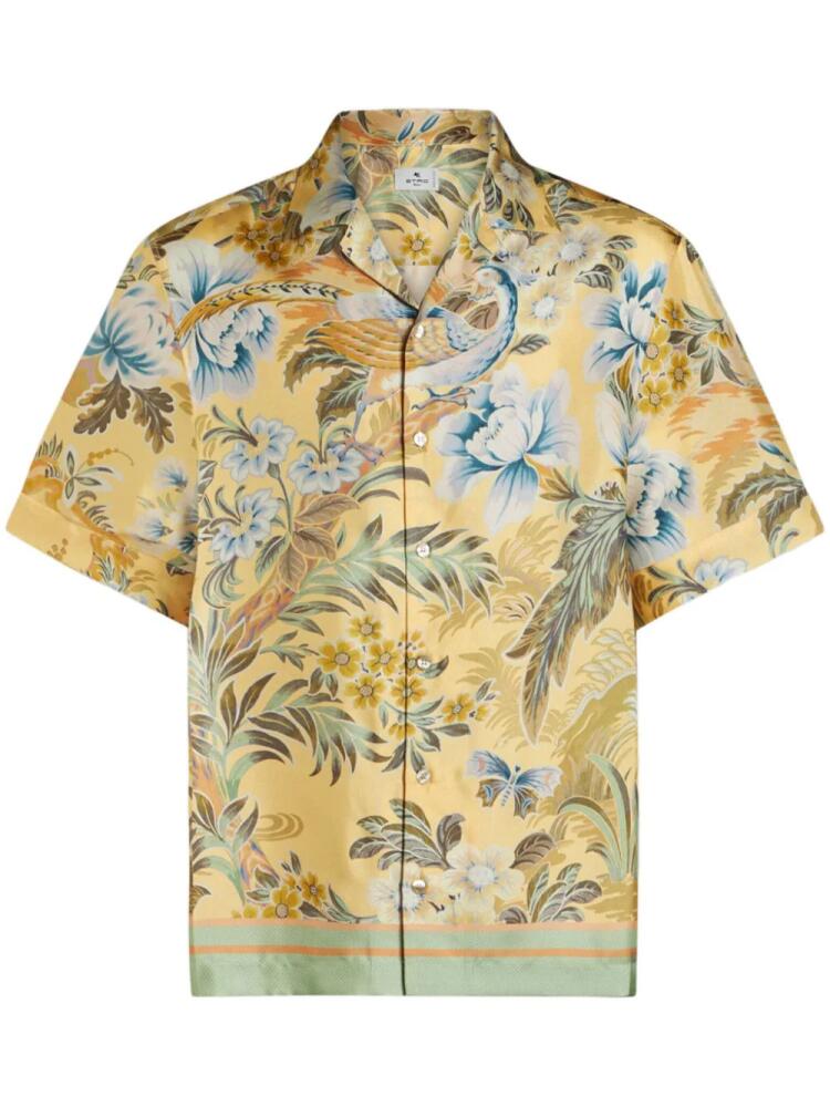 ETRO floral-print silk shirt - Neutrals Cover