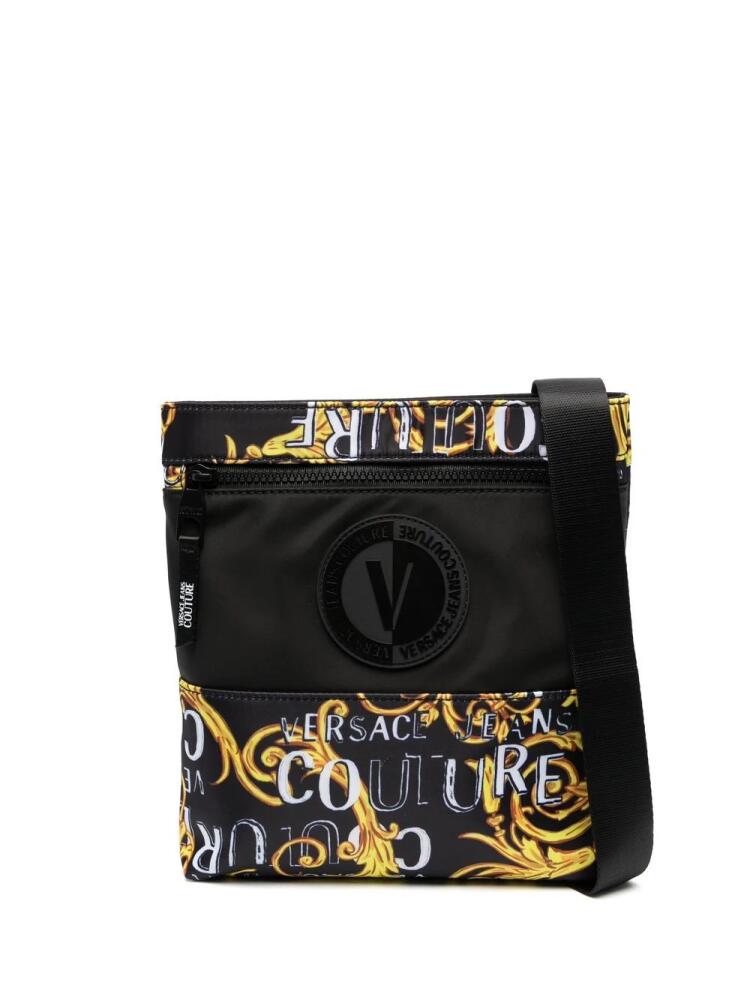 Versace Jeans Couture baroque pattern-print shoulder bag - Black Cover