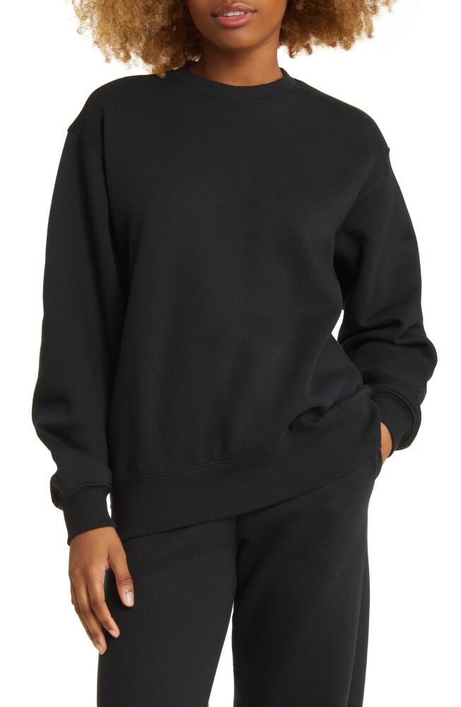 BP. Oversize Crewneck Sweatshirt in Black Jet Cover