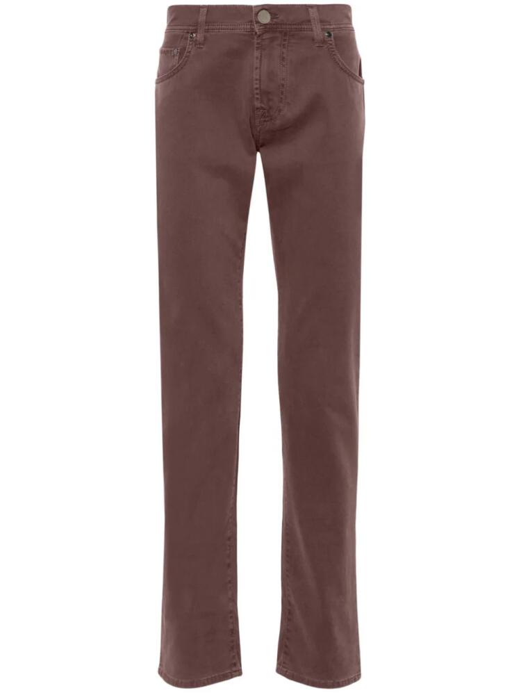 Corneliani low-rise tapered jeans - Brown Cover