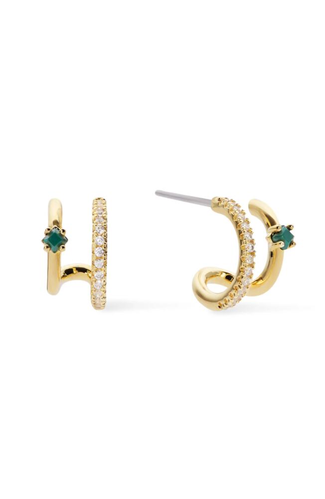 Ana Luisa Double Hoop Earrings - Percy in Gold Cover