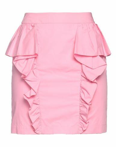 Gina Gorgeous Woman Mini skirt Pink Cotton Cover