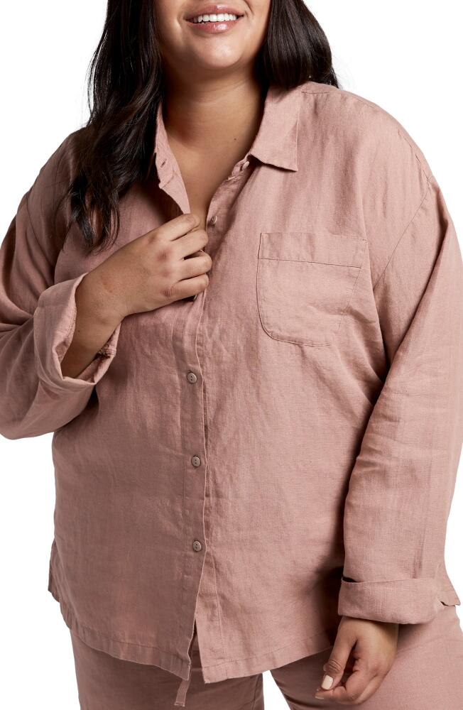 Parachute Women's Linen Shirt in Clay Cover