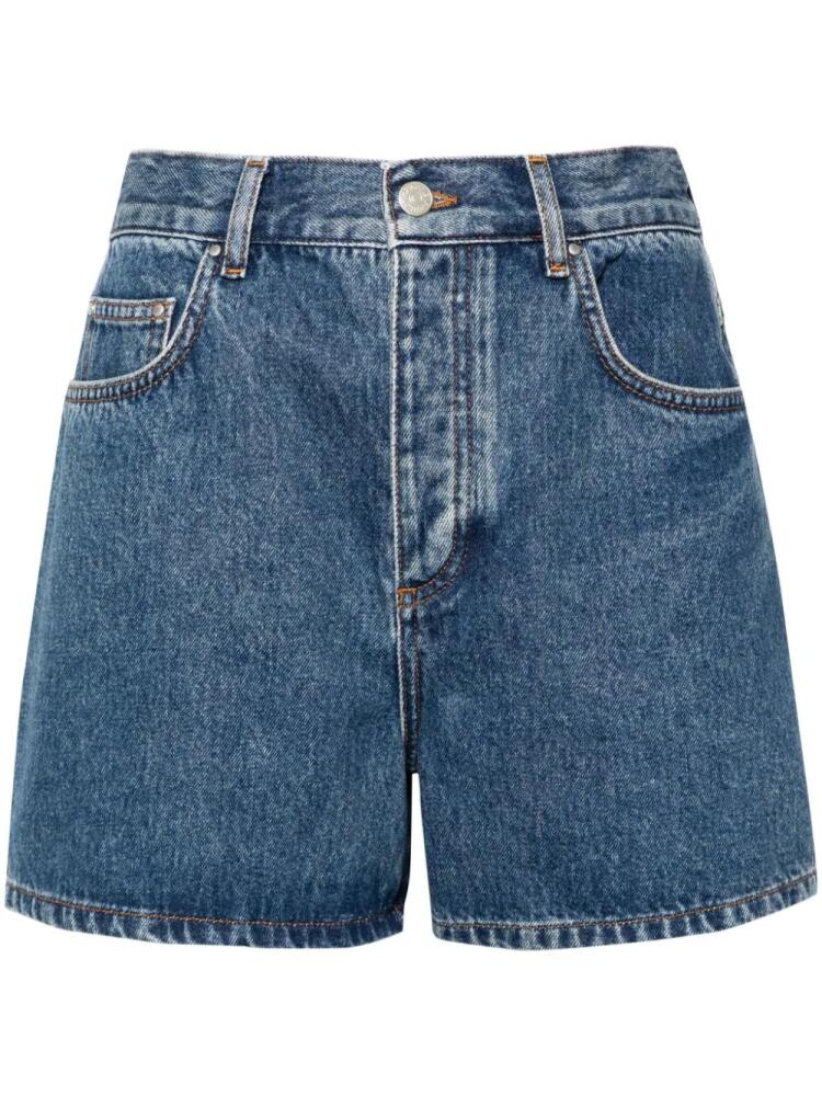 Claudie Pierlot high-rise denim shorts - Blue Cover