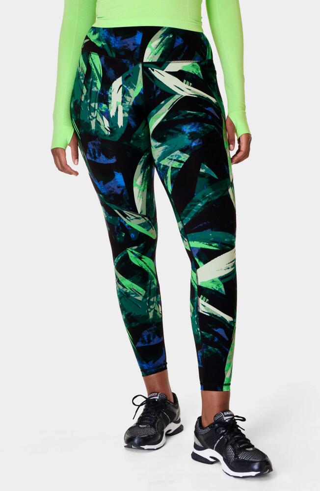 Sweaty Betty Power 7/8 Gym Leggings in Green Arec Cover