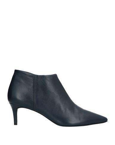 Stele Woman Ankle boots Slate blue Soft Leather Cover