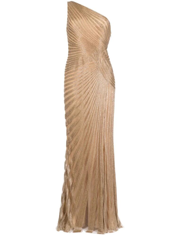 Zuhair Murad sunray beaded gown - Gold Cover