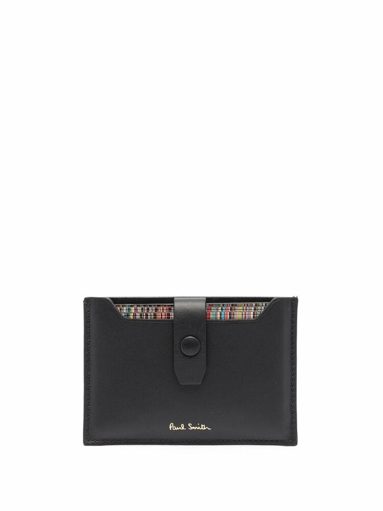 Paul Smith Signature stripe pull out card holder - Black Cover