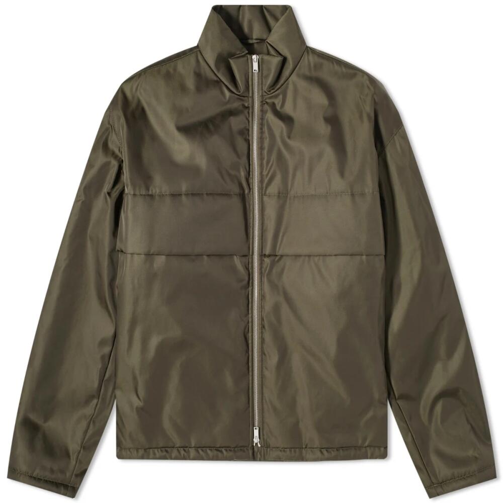 Jil Sander Men's Nylon Zip Sports Jacket in Dark Green Cover