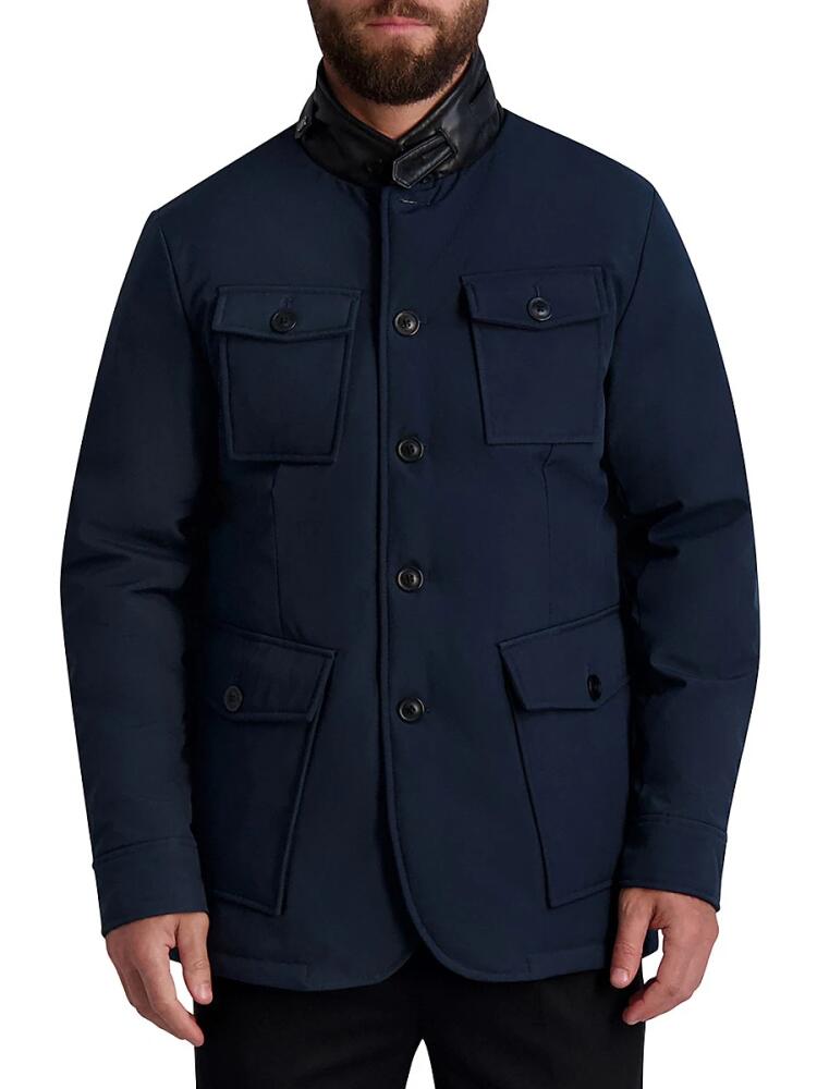 Karl Lagerfeld Paris Men's Padded Field Jacket - Navy Cover