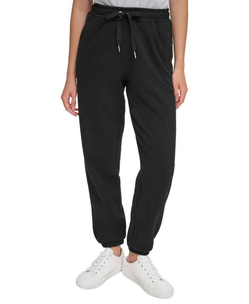 Calvin Klein Women's Drawstring-Waist Sweatpants - Black Cover