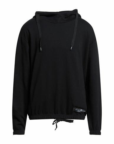 John Richmond Man Sweatshirt Black Cotton, Polyester Cover