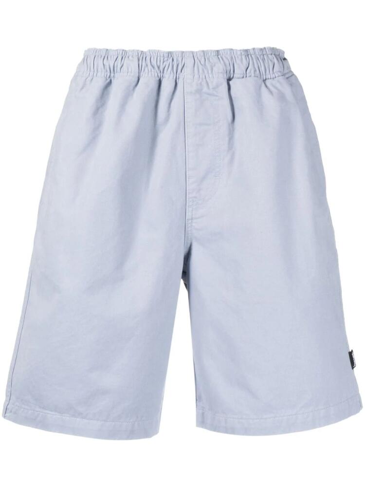 Stüssy elasticated-waistband bermuda shorts - Blue Cover