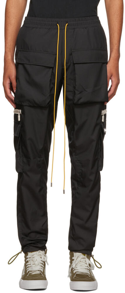 Rhude Black Classic Cargo Pants Cover