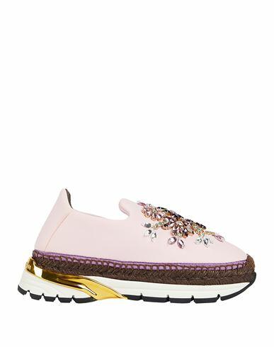 Dolce & gabbana Woman Sneakers Pink Viscose, Cotton, Polyamide, Elastane Cover