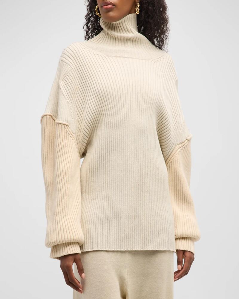 THE ROW Dua Colorblock Cashmere Sweater Cover