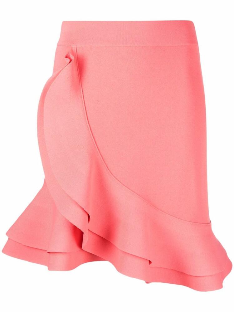 Alexander McQueen ruffled mini skirt - Pink Cover