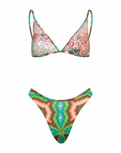 Circus Hotel Woman Bikini Emerald green Polyethylene, Polyester Cover