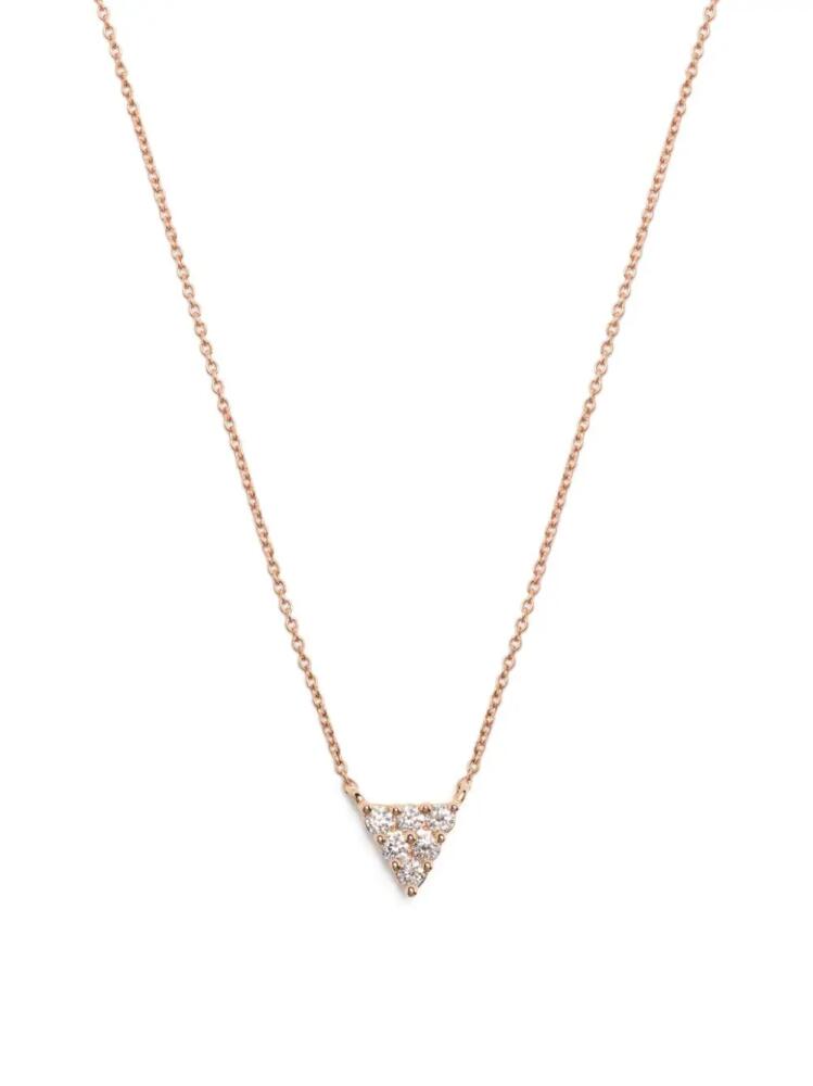 Dana Rebecca Designs 14kt rose gold Vivienne Lily Triangle diamond necklace Cover