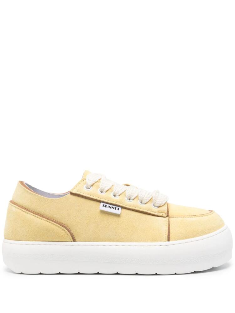 Sunnei Dreamy suede sneakers - Yellow Cover