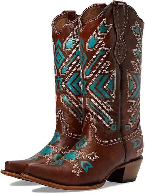 Corral Boots L2085 (Tan/Turquoise) Women's Shoes Cover