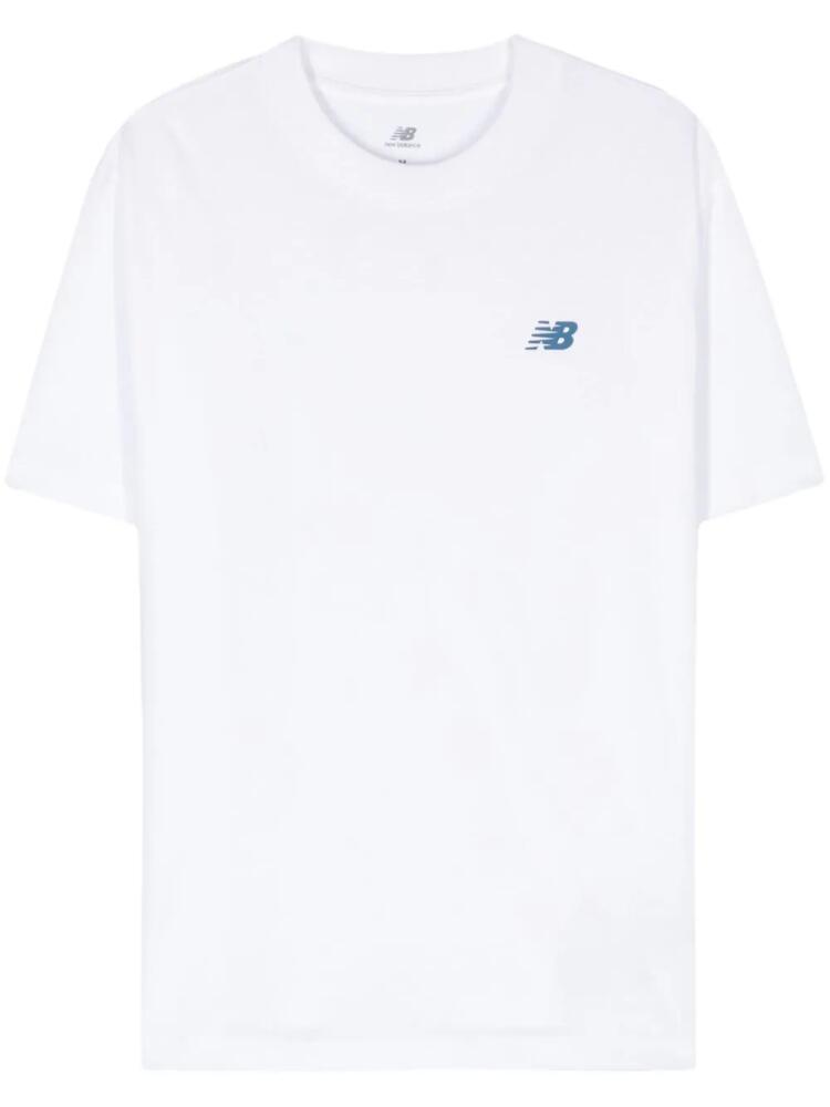 New Balance Runners-print cotton T-shirt - White Cover