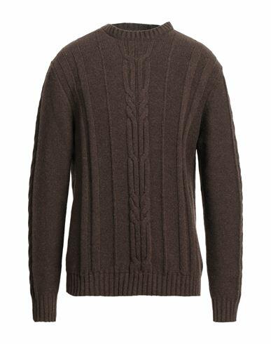 Alpha Studio Man Sweater Cocoa Merino Wool, Alpaca wool, Polyamide Cover