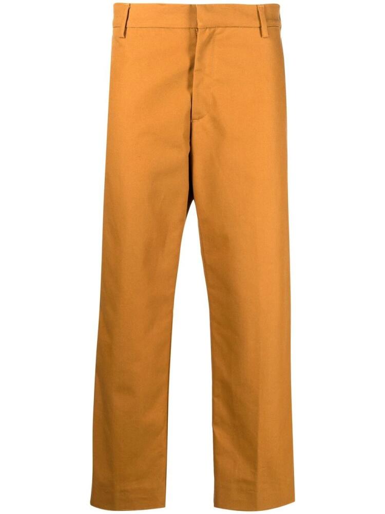 There Was One wide-leg organic cotton trousers - Brown Cover