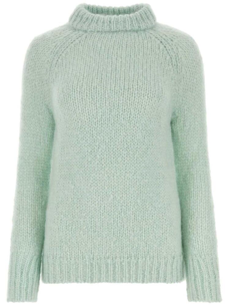 Cecilie Bahnsen knitted crew-neck jumper - Blue Cover