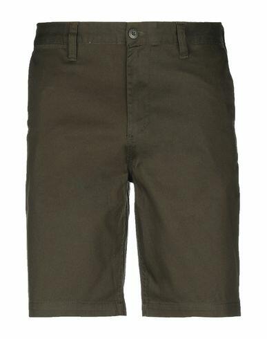 Dc Shoes Man Shorts & Bermuda Shorts Dark green Cotton, Elastane Cover