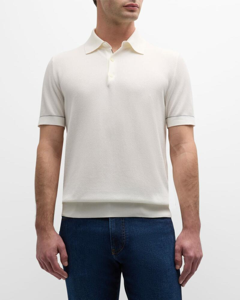 Brioni Men's Sea Island Polo Shirt Cover