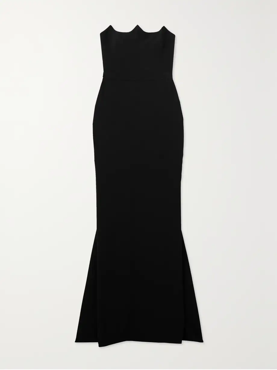 Alexander McQueen - Strapless Crepe Gown - Black Cover