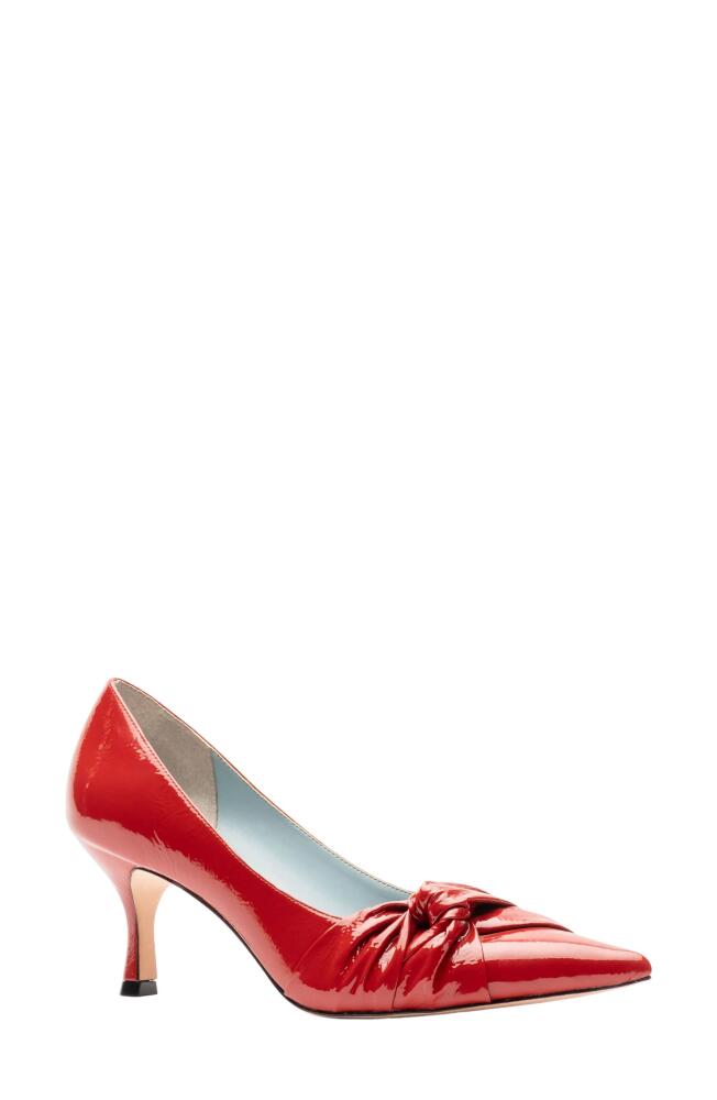 Frances Valentine The Knot Kitten Heel Pointed Toe Pump in Cranberry Cover