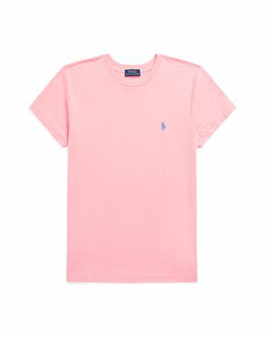 Polo Ralph Lauren Woman T-shirt Light pink Cotton Cover