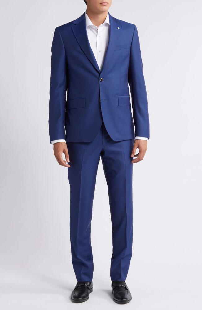 Ted Baker London Roger Extra Slim Fit Blue Wool Suit Cover