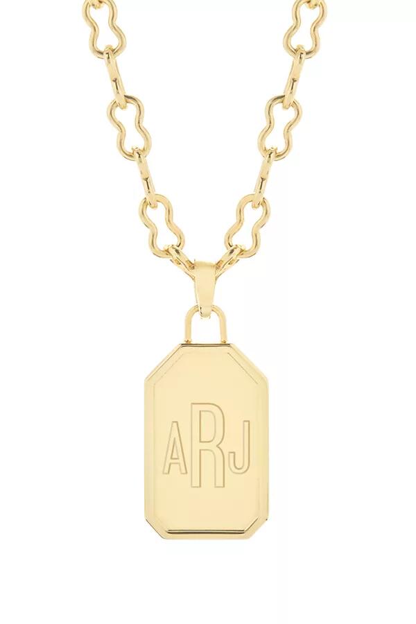 brook & york Custom Monogram Statement Pendant Necklace Cover