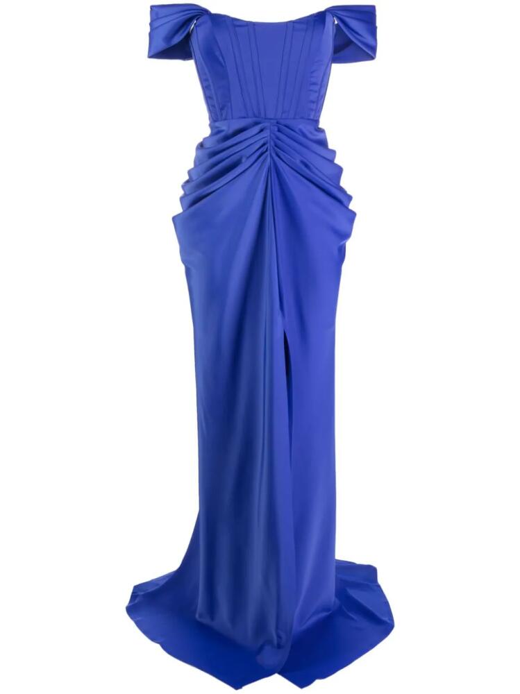 Ana Radu off-shoulder corset gown - Blue Cover