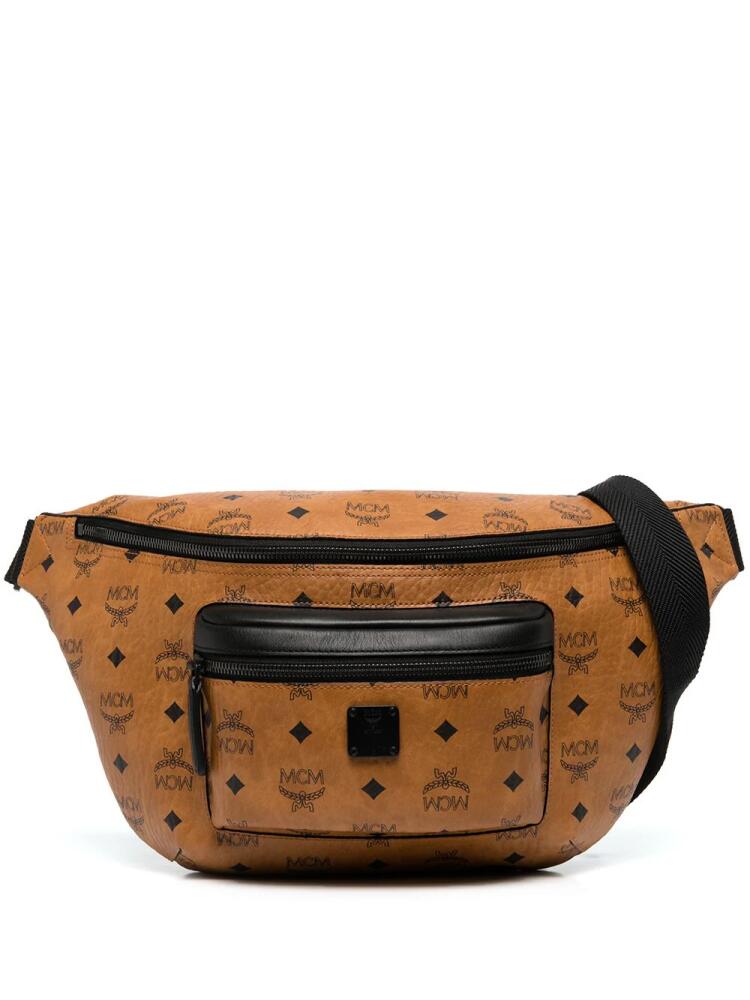 MCM large Fursten belt bag - Brown Cover