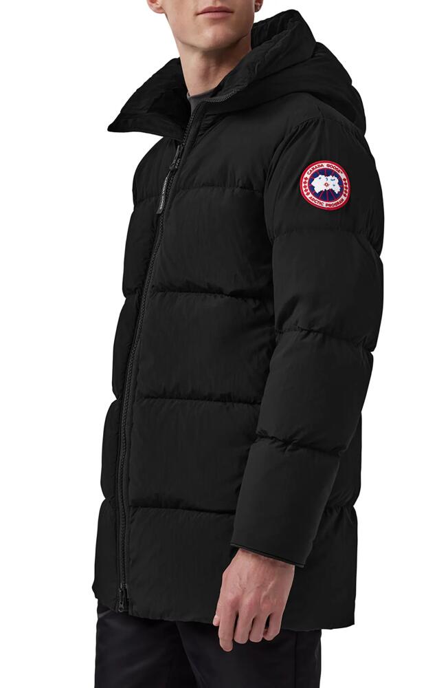 Canada Goose Lawrence Hooded 750-Fill-Power Down Puffer Jacket in Black - Noir Cover