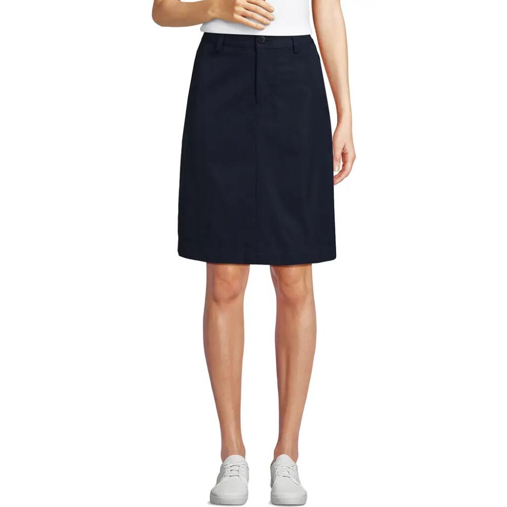 Lands' End School Uniform Active Chino Skort Top of the Knee in Classic Navy Cover