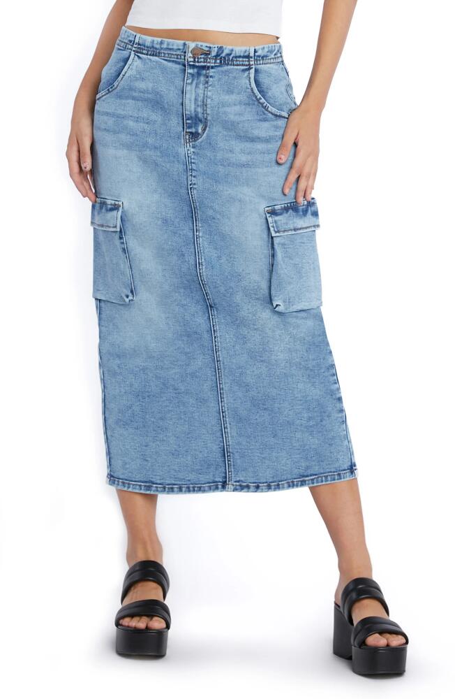 Wash Lab Denim Utility Denim Maxi Skirt Cover