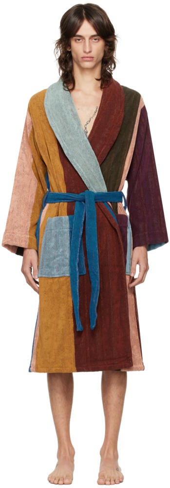 Paul Smith Multicolor Artist Stripe Robe Cover