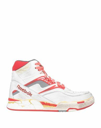 Maison Margiela X Reebok Man Sneakers Red Leather, Textile fibers Cover