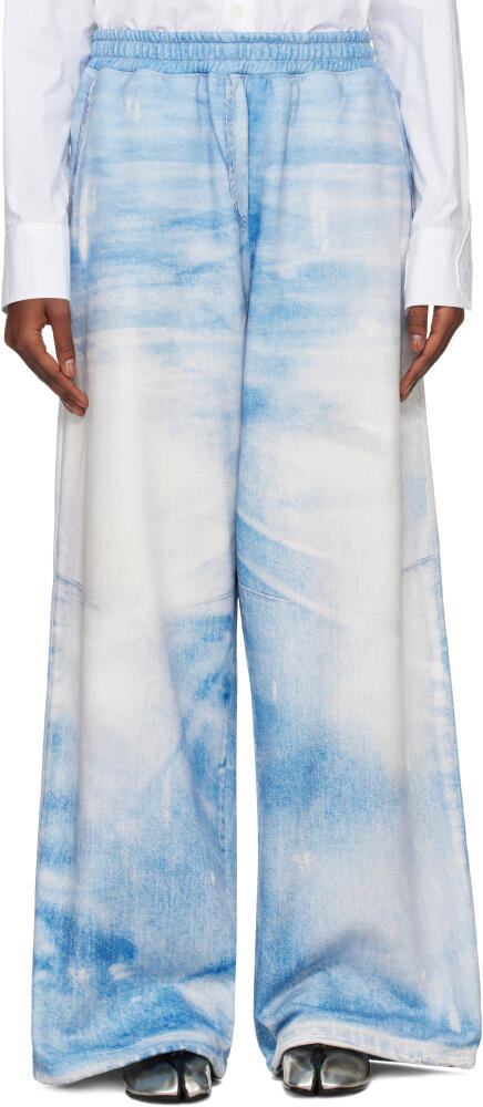 OPEN YY Blue Jean Effect Wide Lounge Pants Cover