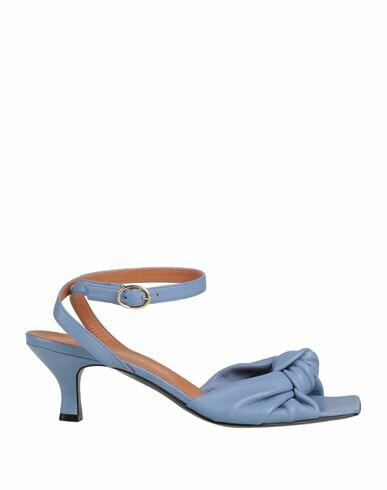 Via Roma 15 Woman Sandals Pastel blue Soft Leather Cover