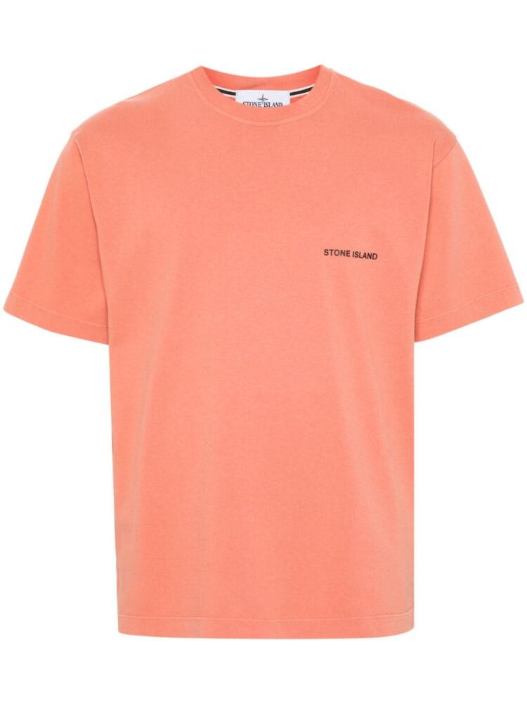 Stone Island cotton T-shirt - Orange Cover