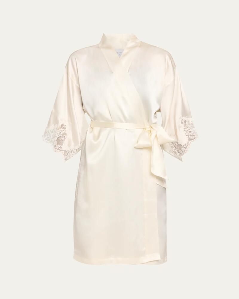 Lise Charmel Splendeur Lace-Trim Silk-Blend Robe Cover