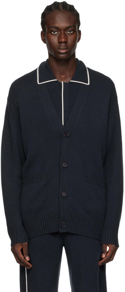 LISA YANG Navy 'The Wilson' Cardigan Cover