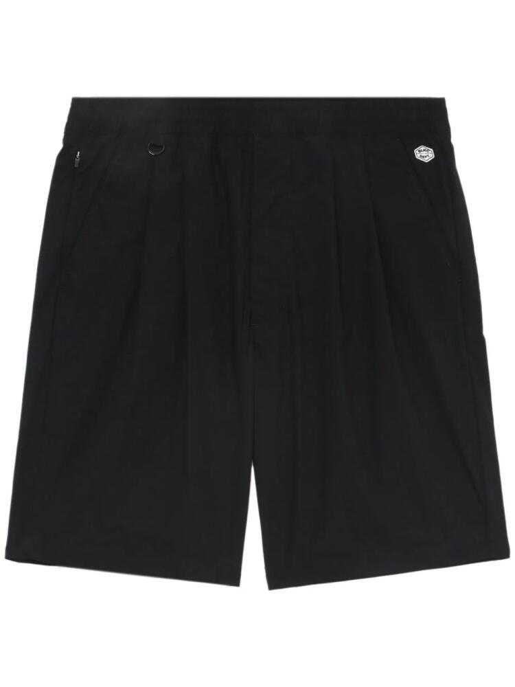 CHOCOOLATE logo-embroidered straight-leg shorts - Black Cover