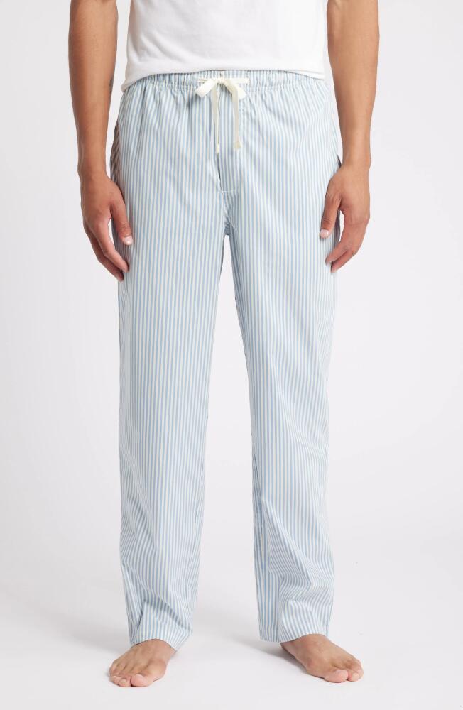 Nordstrom Woven Pajama Pants in Blue Lake Simple Stripe Cover